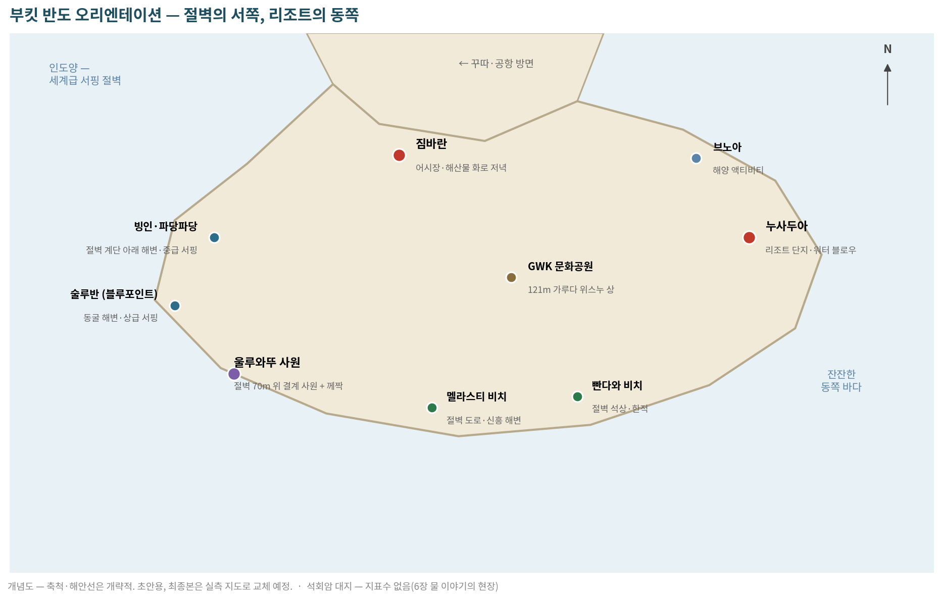 부킷 반도 개념도 (초안용 — 최종본은 실측 지도로 교체)