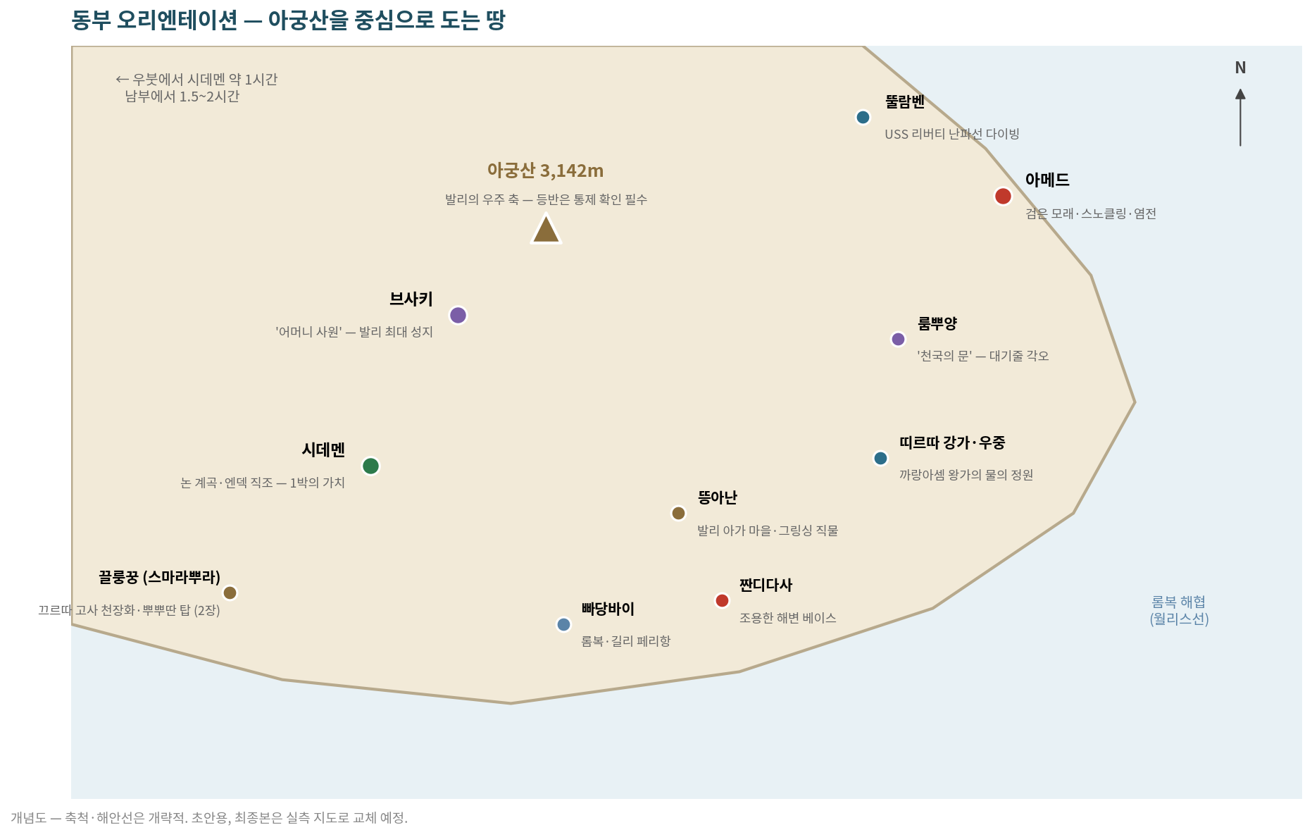동부 개념도 (초안용 — 최종본은 실측 지도로 교체)